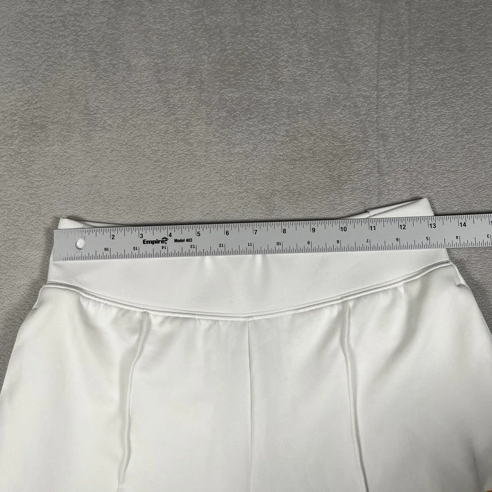 NWT-Nike Dri-FIT Heritage Knit Pants Women's Small White Tennis Slim Fit